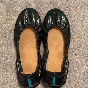Tieks Black Obsidian special order Shimmering Black Flats
